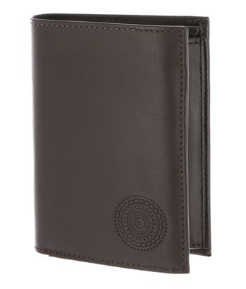 oxmox Leather RFID Protect Kombibörse Circle Bloom Embossed Brown