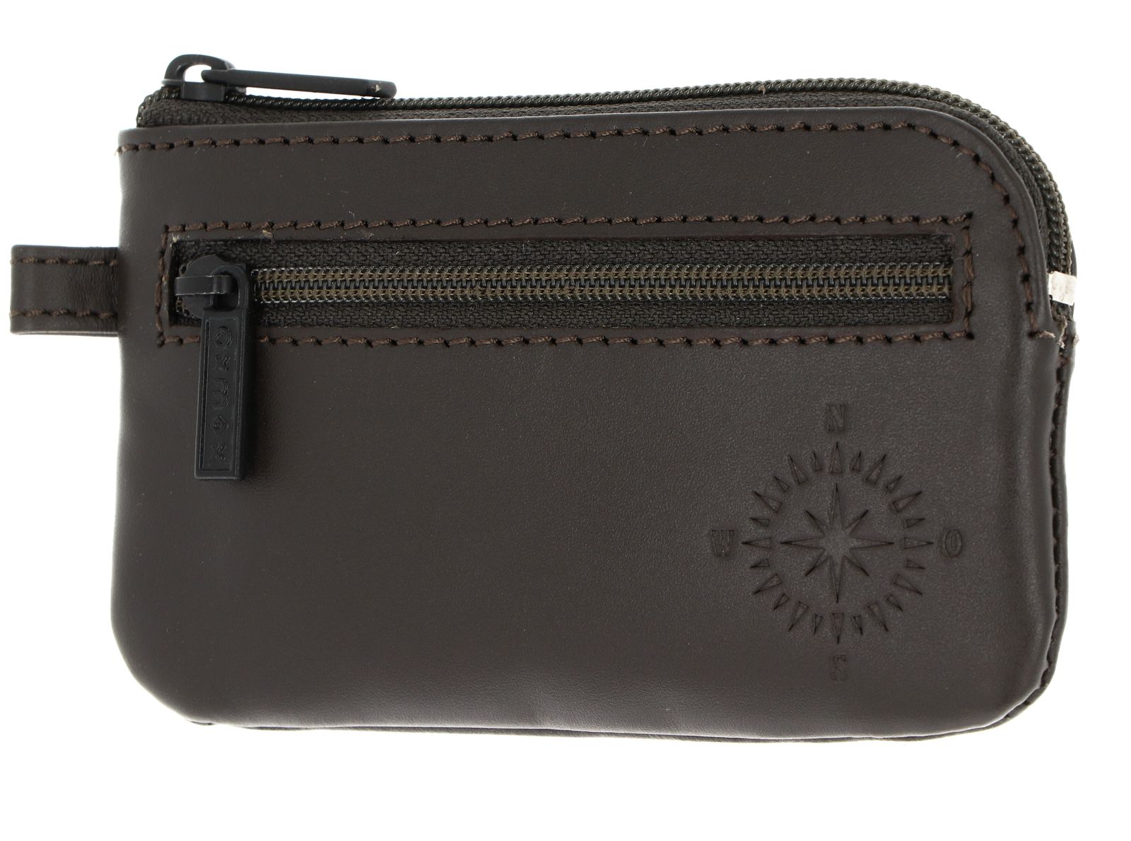 oxmox Leather Keyholder Windrose 2.0 Embossed Brown