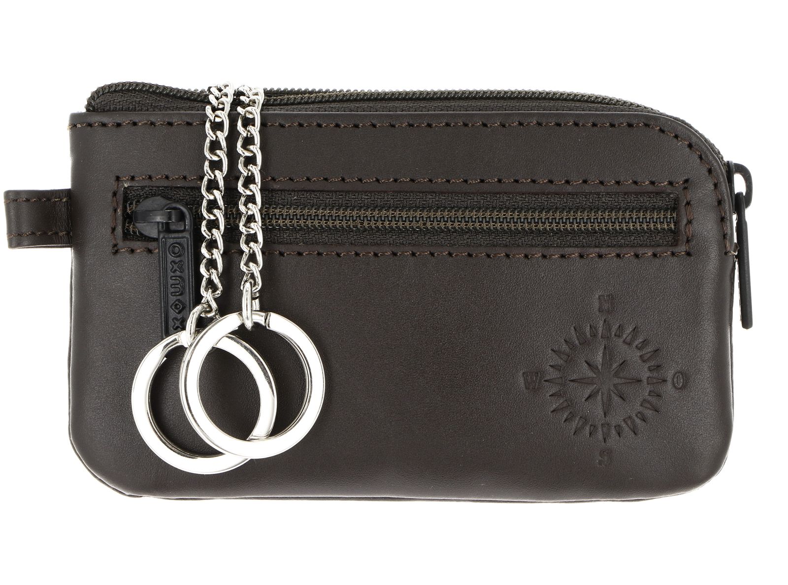 oxmox Leather Keyholder Windrose 2.0 Embossed Brown oxmox Leather Keyholder Windrose 2.0 Embossed Brown