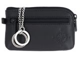 oxmox Leather Keyholder Windrose 2.0 Embossed Black