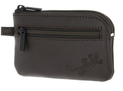 oxmox Leather Keyholder Lizard 2.0 Embossed Brown