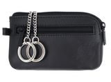 oxmox Leather Keyholder Turtle 2.0 Embossed Black