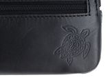 oxmox Leather Keyholder Turtle 2.0 Embossed Black
