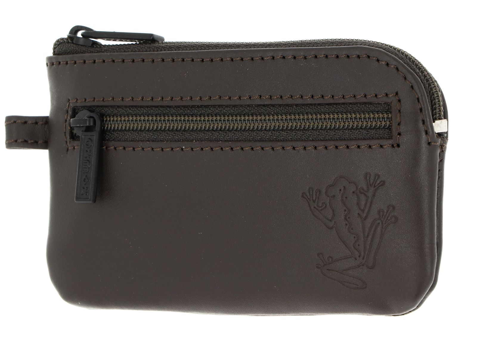 oxmox Leather Keyholder Frog 2.0 Embossed Brown