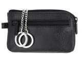oxmox Leather Keyholder Frog 2.0 Embossed Black