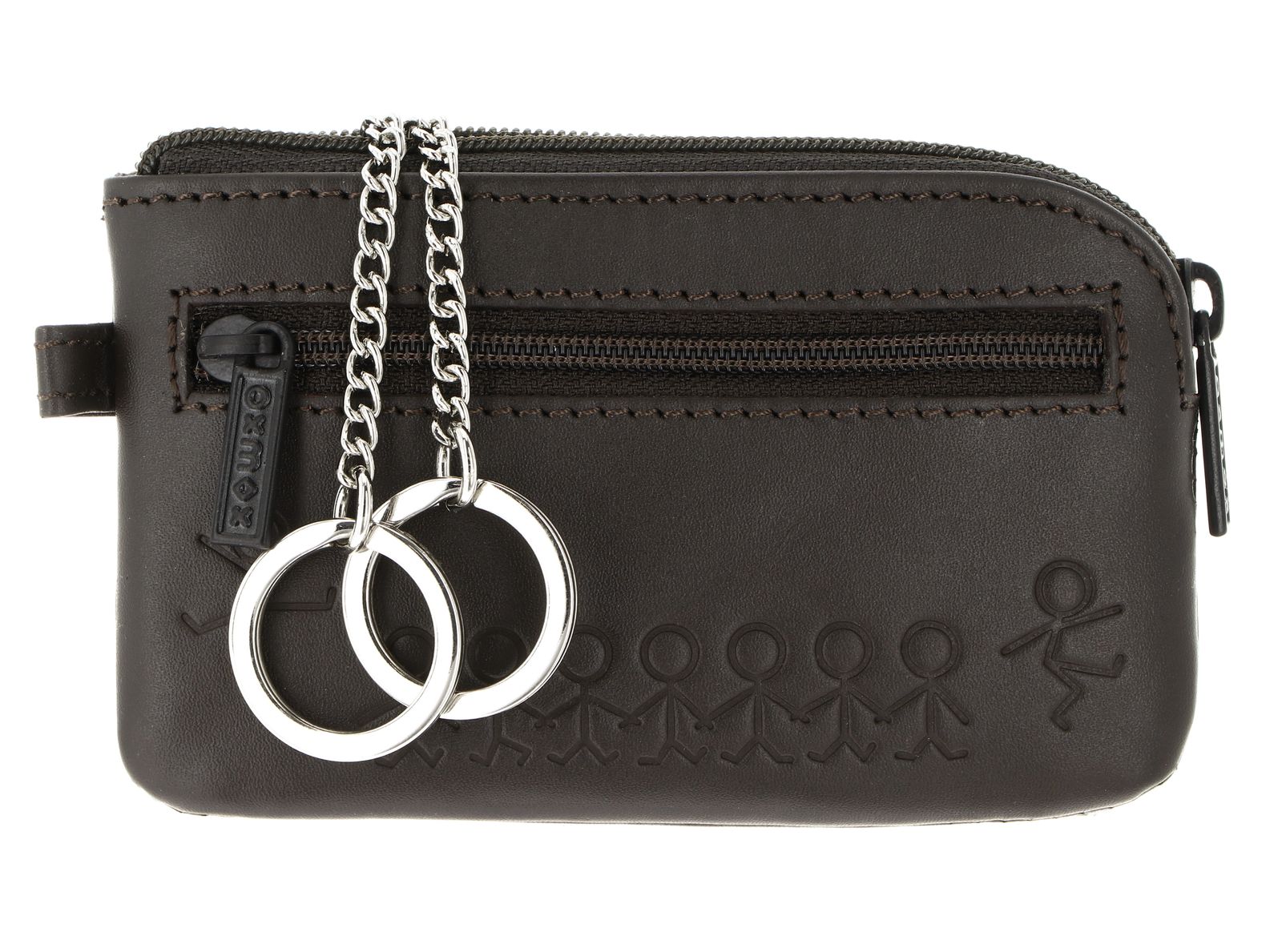 oxmox Leather Keyholder Jumping Jack 2.0 Embossed Brown oxmox Leather Keyholder Jumping Jack 2.0 Embossed Brown