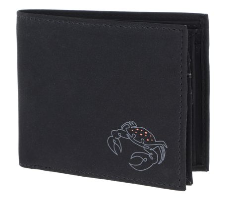 oxmox New Cryptan RFID Protect Querscheinbörse Crab Print Grey Black