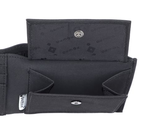 Porte-monnaie Oxmox Anti RFID – Motif Crabe Cyan Et Noir – Protection Des Cartes