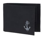 oxmox New Cryptan RFID Protect Pocketbörse Freedom Anchor Print Grey Black