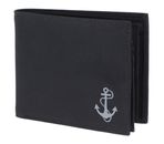 oxmox New Cryptan RFID Protect Querscheinbörse Freedom Anchor Print Grey Black