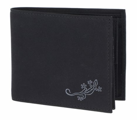 oxmox New Cryptan RFID Protect Querscheinbörse Lizard 2.0 Print Grey Black