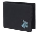 oxmox New Cryptan RFID Protect Querscheinbörse Turtle 2.0 Print Cyan Black