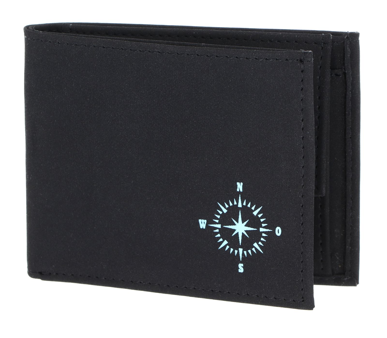 oxmox New Cryptan RFID Protect Pocketbörse Windrose 2.0 Print Cyan Black