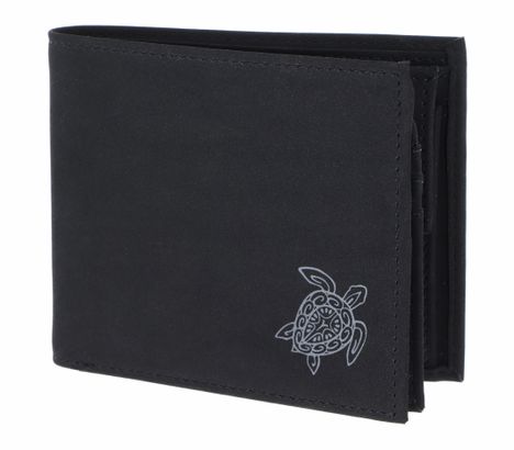 oxmox New Cryptan RFID Protect Querscheinbörse Turtle 2.0 Print Grey Black