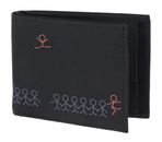 oxmox New Cryptan RFID Protect Pocketbörse Jumping Jack Print Grey Black