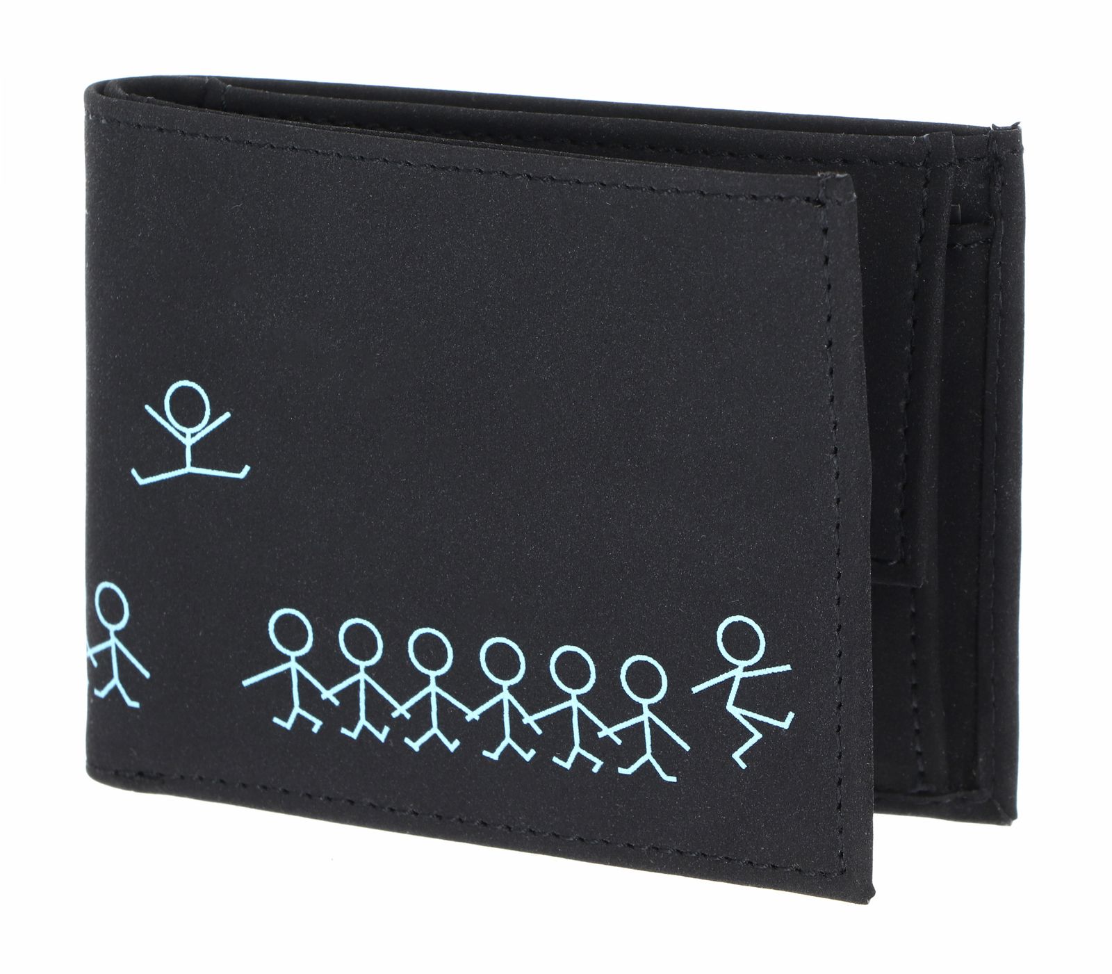 oxmox New Cryptan RFID Protect Pocketbörse Jumping Jack 2.0 Print Cyan Black