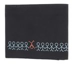 oxmox New Cryptan RFID Protect Querscheinbörse Jumping Jack Print Cyan Black