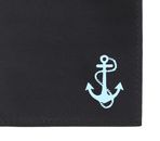 oxmox New Cryptan RFID Protect Querscheinbörse Freedom Anchor Print Cyan Black