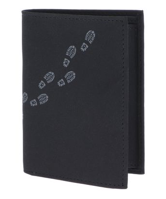 oxmox New Cryptan RFID Protect Kombibörse Footsteps 2.0 Print Grey Black