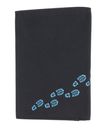 oxmox New Cryptan RFID Protect Kombibörse Footsteps 2.0 Print Cyan Black