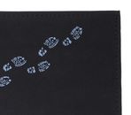 oxmox New Cryptan RFID Protect Querscheinbörse Footsteps 2.0 Print Cyan Black