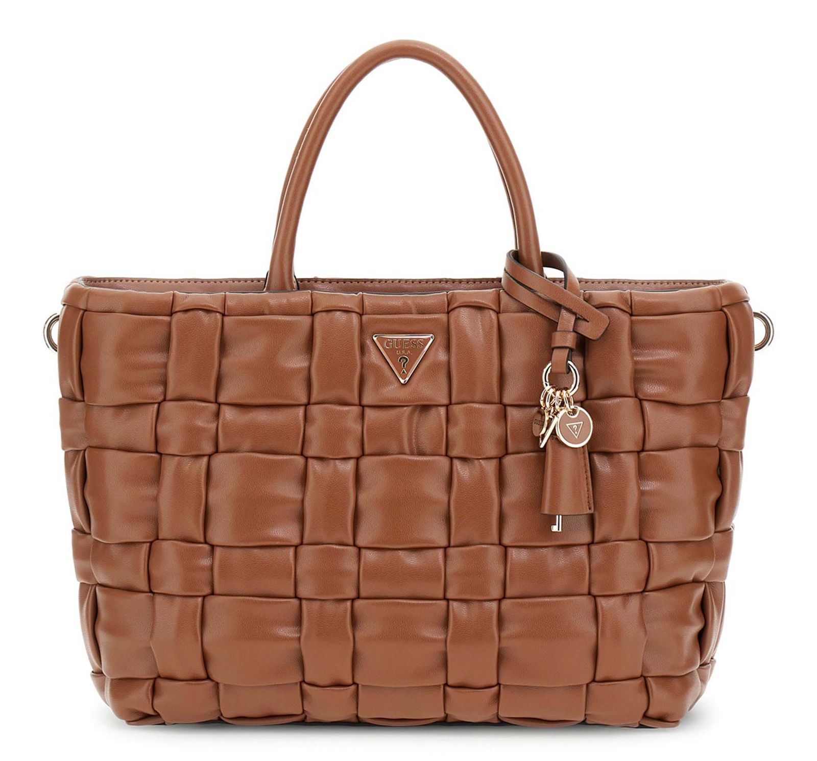 GUESS Marion Satchel Cognac