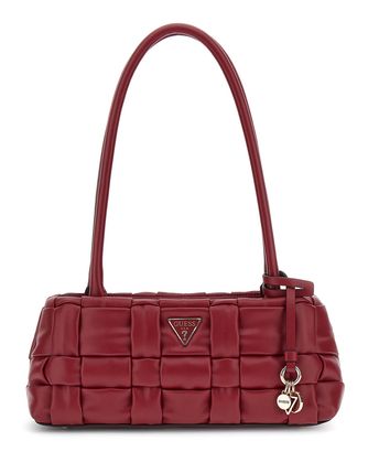 GUESS Marion Shoulder Satchel Bag Red