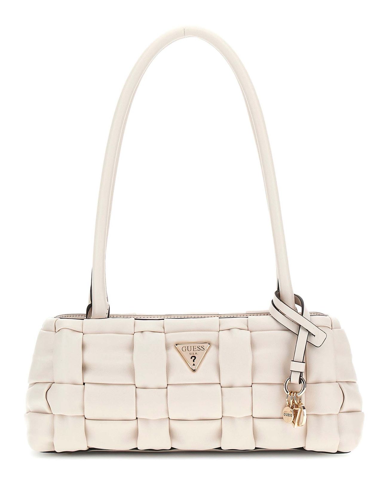 GUESS Marion Shoulder Satchel Bag Bone