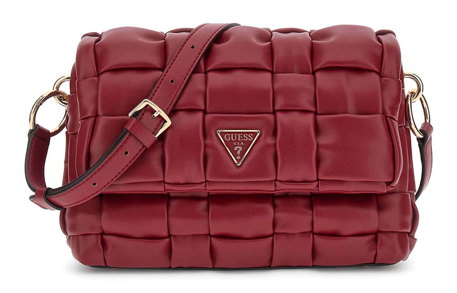 GUESS Marion Flap Shoulder Bag Red