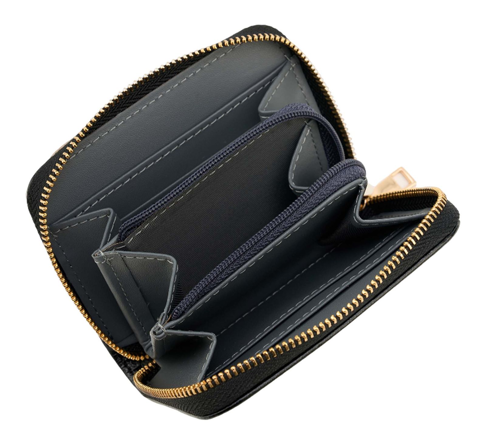 SEIDENFELT MANUFAKTUR Ylva Wallet Glossy Black SEIDENFELT MANUFAKTUR Ylva Wallet Glossy Black
