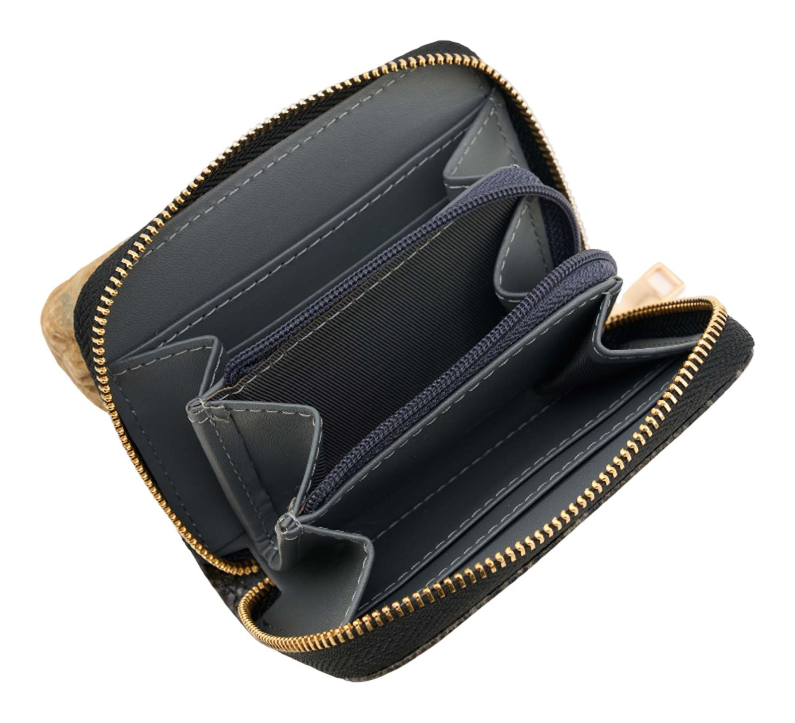 SEIDENFELT MANUFAKTUR Ylva Wallet Reptile Dark Green SEIDENFELT MANUFAKTUR Ylva Wallet Reptile Dark Green