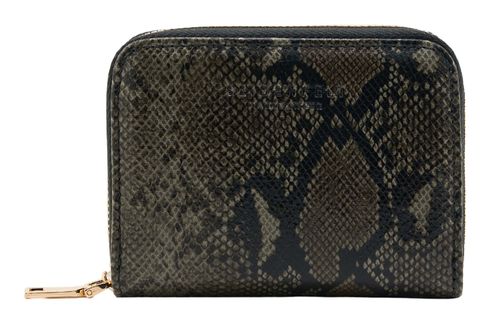 SEIDENFELT MANUFAKTUR Ylva Wallet Reptile Dark Green