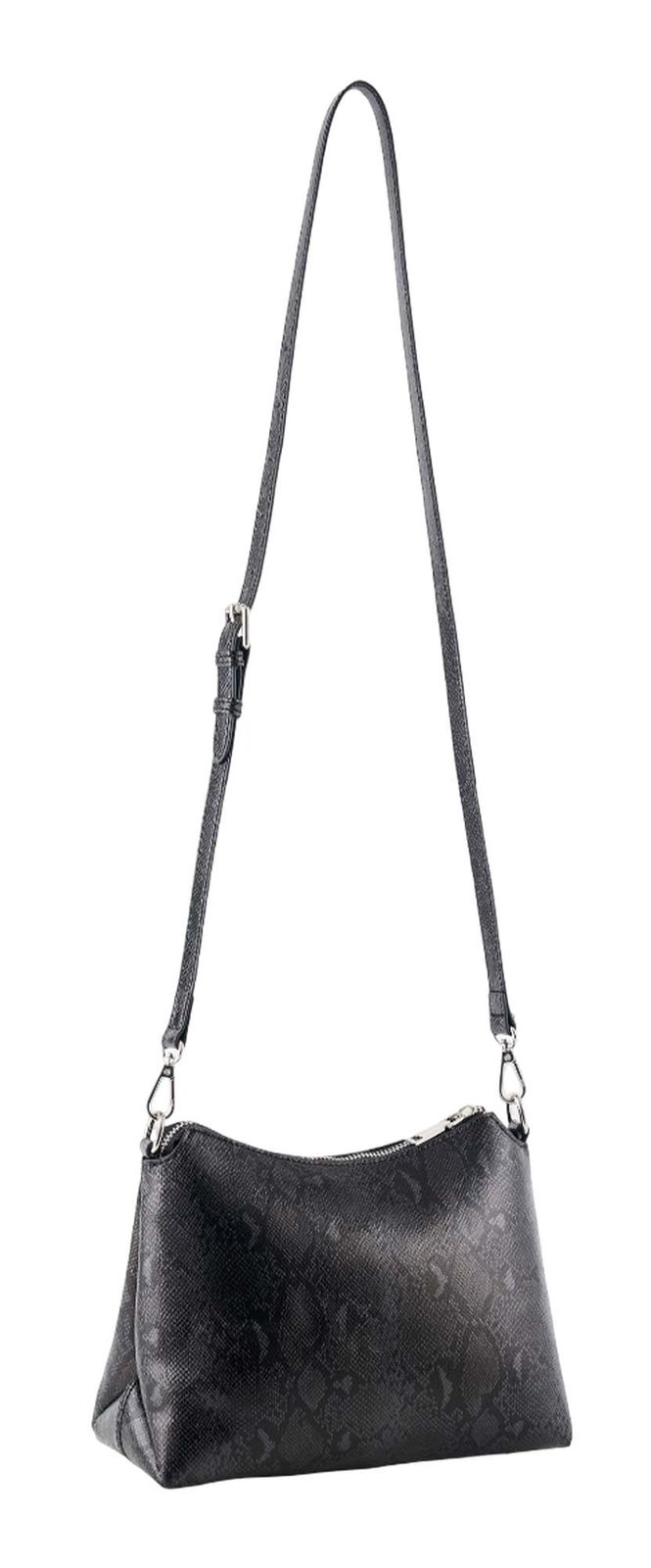 SEIDENFELT MANUFAKTUR Lilleby Midi Crossbag Reptile Black SEIDENFELT MANUFAKTUR Lilleby Midi Crossbag Reptile Black