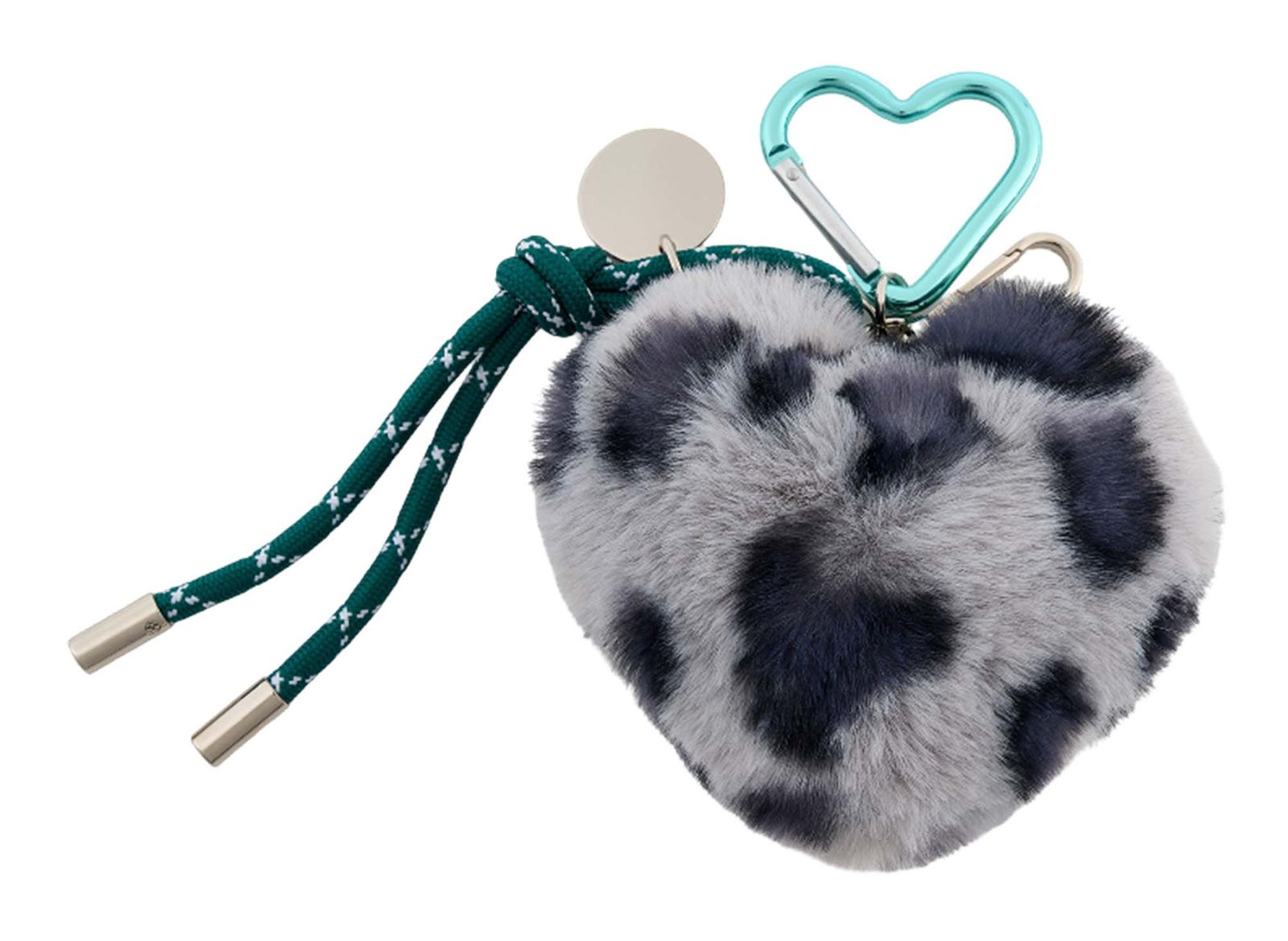 SEIDENFELT MANUFAKTUR Furry Heart Charm Leo Grey SEIDENFELT MANUFAKTUR Furry Heart Charm Leo Grey