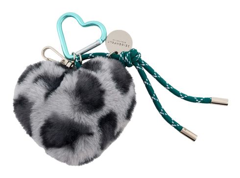 SEIDENFELT MANUFAKTUR Furry Heart Charm Leo Grey