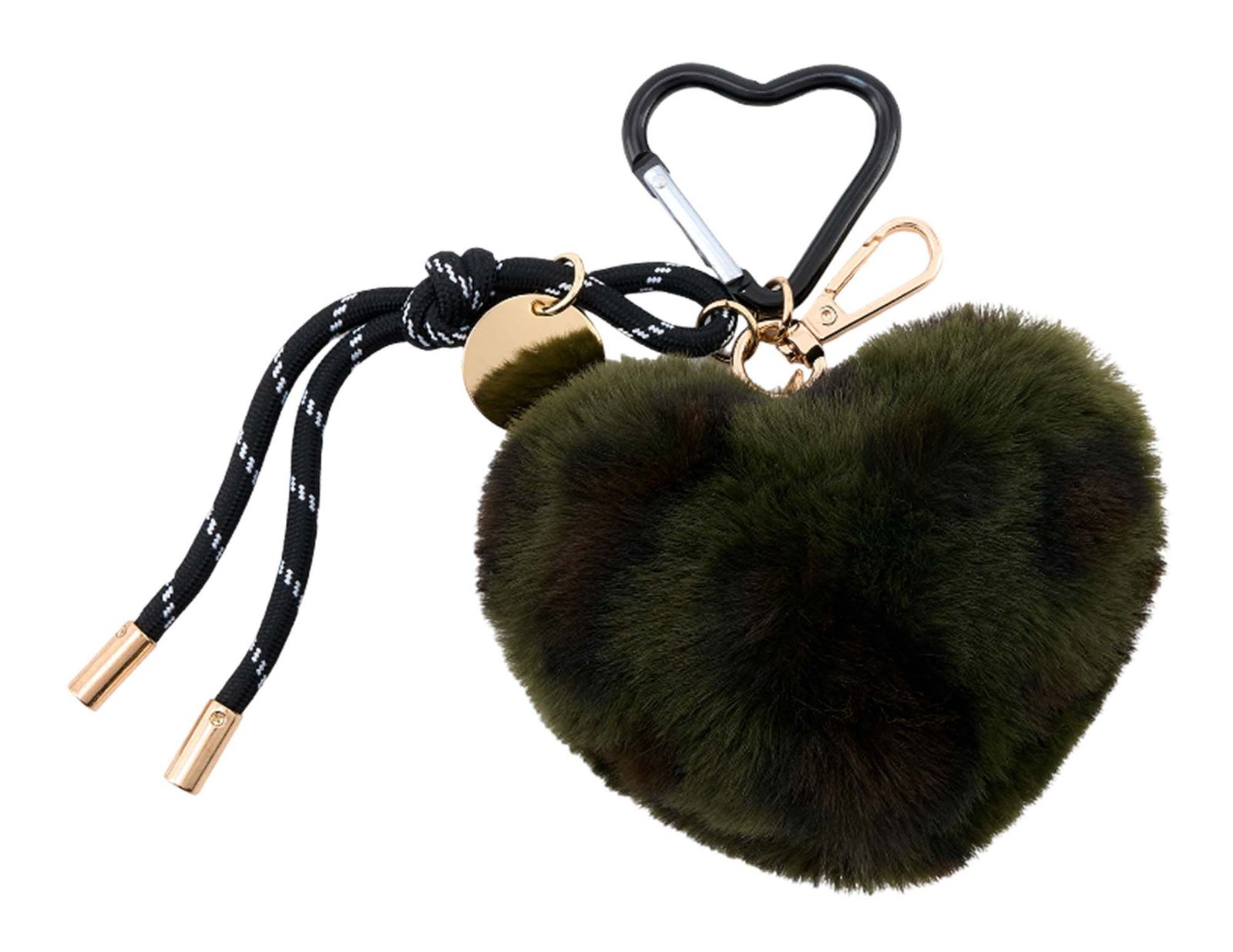 SEIDENFELT MANUFAKTUR Furry Heart Charm Leo Khaki SEIDENFELT MANUFAKTUR Furry Heart Charm Leo Khaki