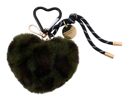 SEIDENFELT MANUFAKTUR Furry Heart Charm Leo Khaki