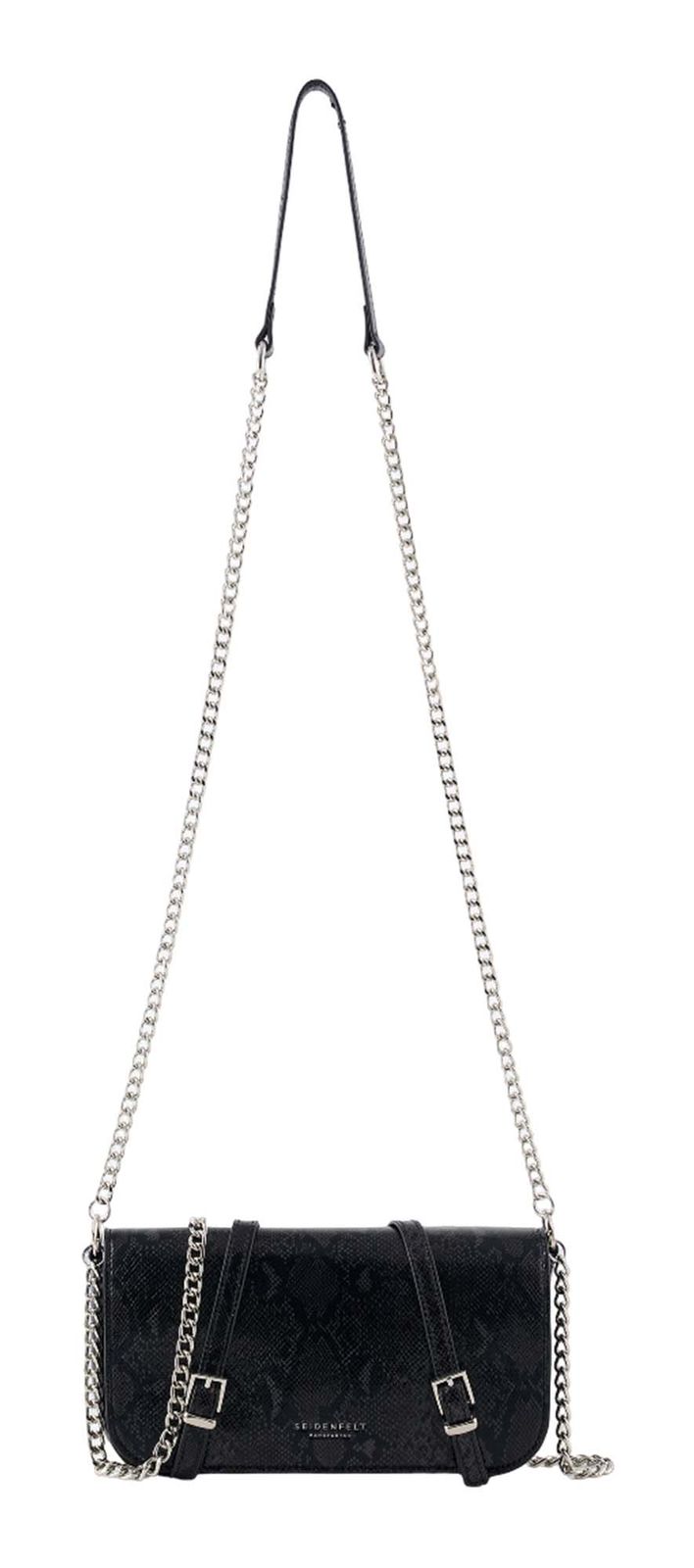 SEIDENFELT MANUFAKTUR Lilleby Crossbag Reptile Black