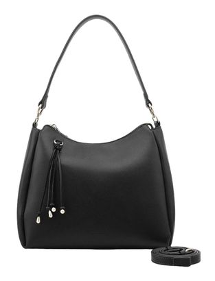 SEIDENFELT MANUFAKTUR Sandve Midi Hobo Bag Black