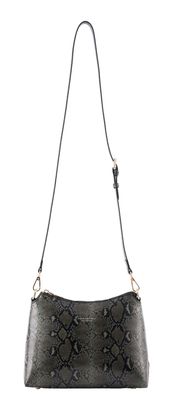 SEIDENFELT MANUFAKTUR Lilleby Midi Crossbag Reptile Dark Green