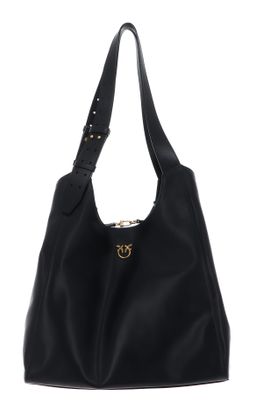 PINKO Tote Classic Belt Nero - Antique Gold