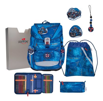 DerDieDas ErgoFlex Superlight Schulranzenset 5-teilig Turbo Speed