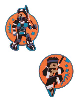 DerDieDas Wechselbuttons Set 2 teilig Ninja Fighter