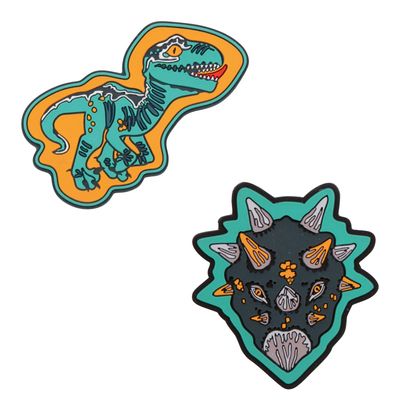 DerDieDas Wechselbuttons Set 2 teilig Dino Time DerDieDas Wechselbuttons Set 2 teilig Dino Time