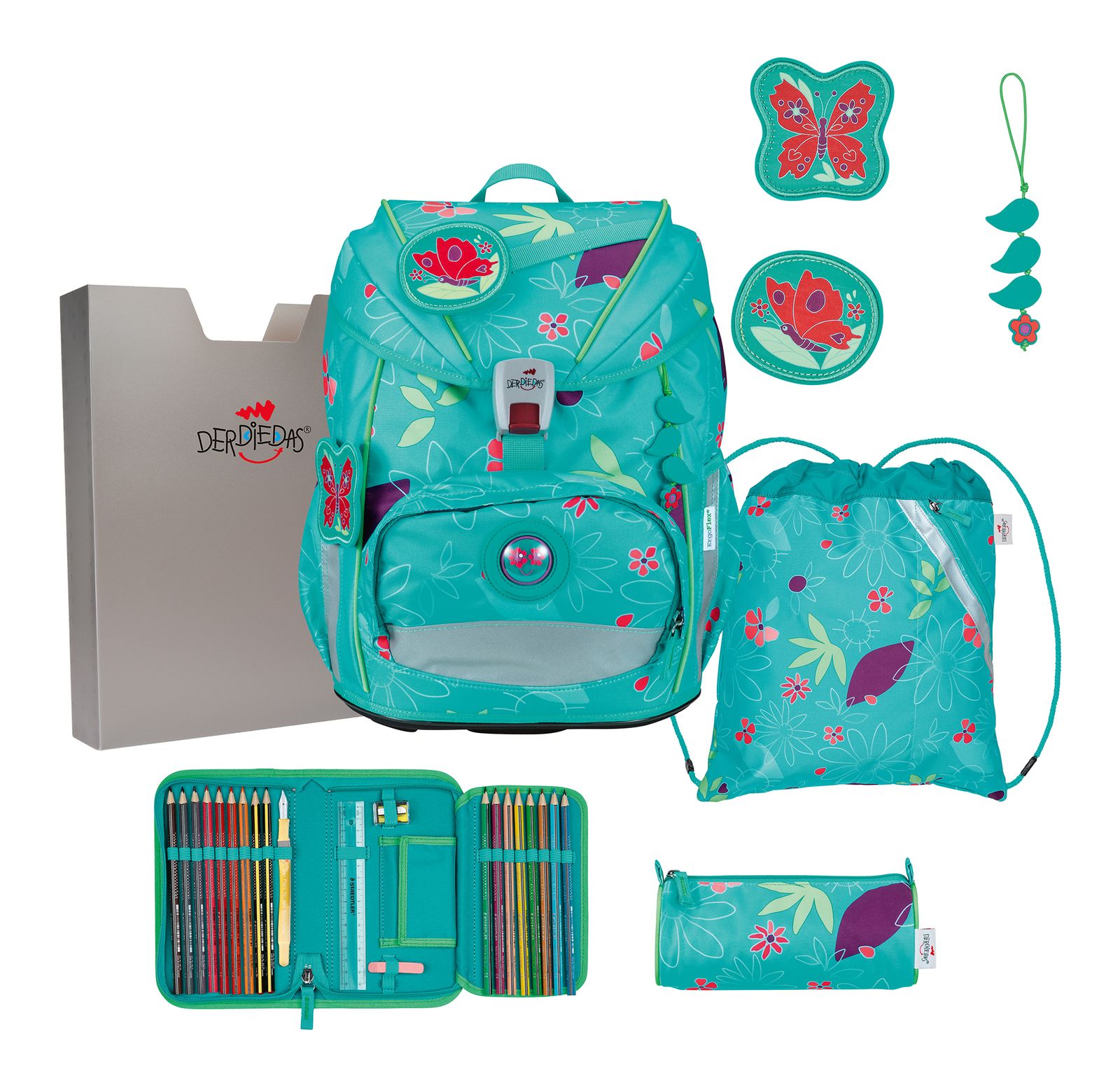 DerDieDas ErgoFlex Light Set 6-teilig Butterfly Garden