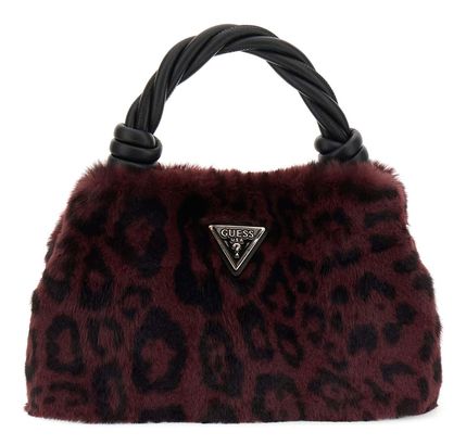 GUESS Shaida Top Handle Crossbody Bag Wine Leo