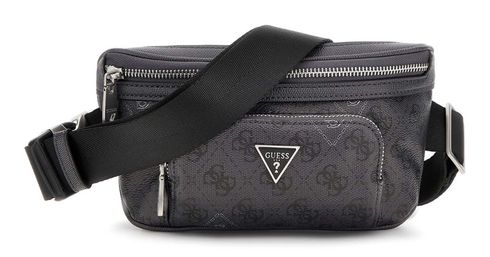 GUESS Milano Bumbag M Black / White GUESS Milano Bumbag M Black / White