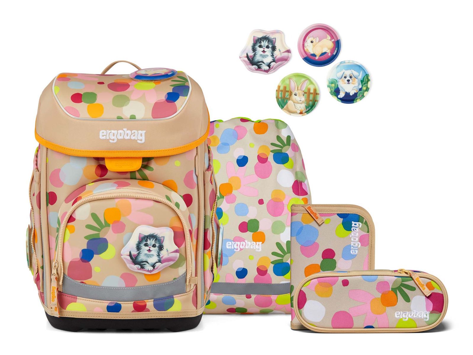 ergobag Cubo Set 5-teilig Flower PowBär