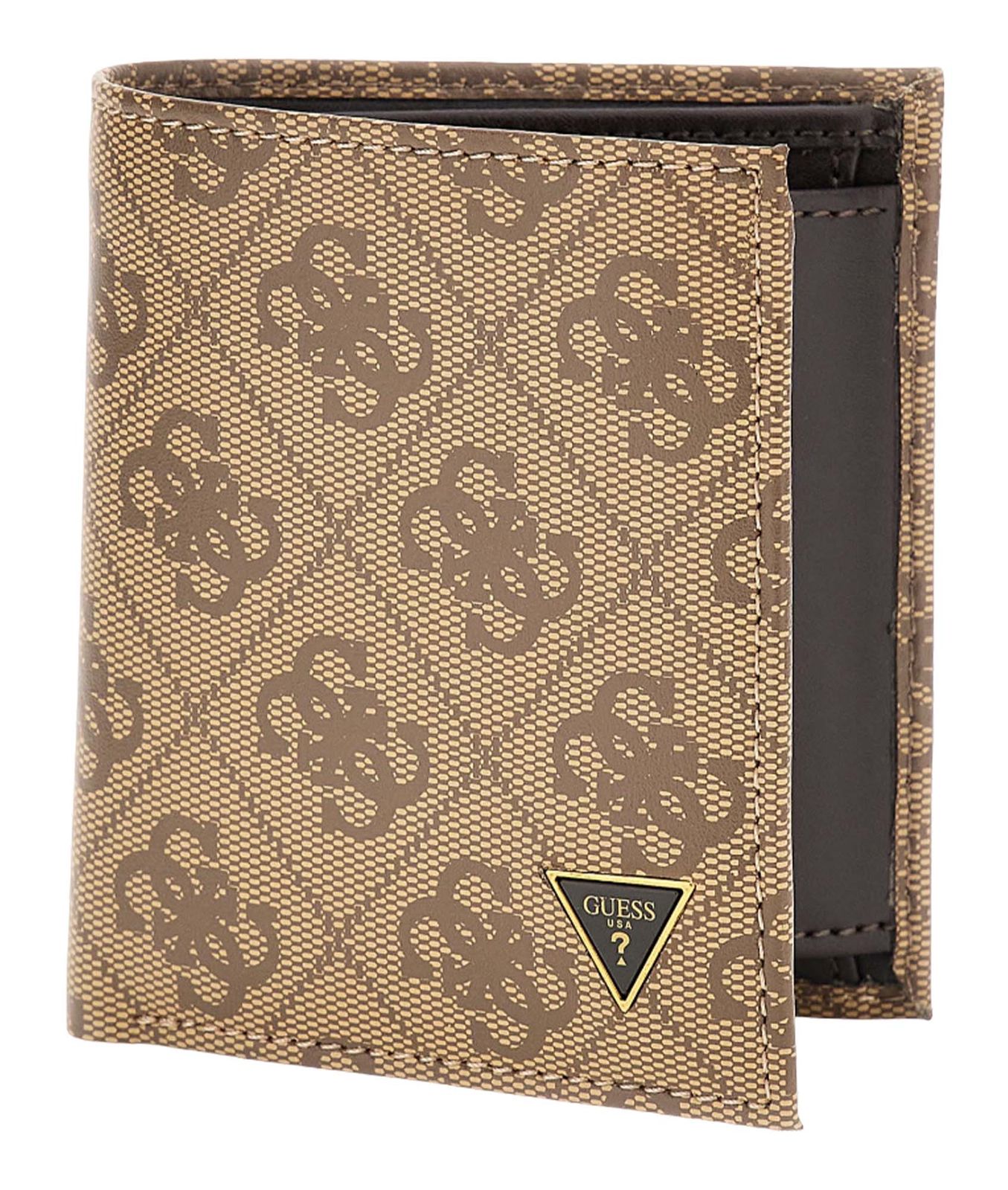 GUESS Mito Small Billfold Wallet With Coinpocket Beige / Brown