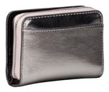 Calvin Klein CK Metallic Flap Zip Around Wallet Silver Metallic Calvin Klein CK Metallic Flap Zip Around Wallet Silver Metallic
